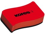 Brosse Eponge pour tableau blanc magnétique 110 x 55 x 20 mm Rouge KORES