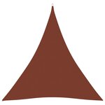 vidaXL Voile de parasol Tissu Oxford triangulaire 6x6x6 m Terre cuite