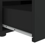 vidaXL Meuble TV VISNES noir 100x40x38 cm bois d'ingénierie
