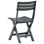 vidaXL Chaises de jardin pliables 2 Pièces Plastique Vert