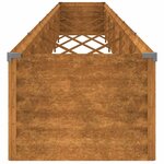 vidaXL Lit surélevé de jardin 580x50x36 cm acier corten