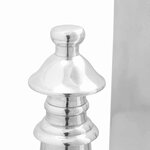 vidaXL Serre-livres 2 Pièces Argent 11 x 12 x 19.5 cm Aluminium