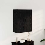 vidaXL Meuble mural Chêne noir 69 5 x 34 x 90 cm Bois d'ingénierie