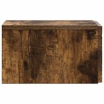 vidaXL Table d'appoint murale Chêne fumé 34 5 x 33 x 20 cm