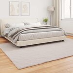 vidaXL Tapis en Fourrure Synthétique de Lapin Olite Beige 200 x 280 cm