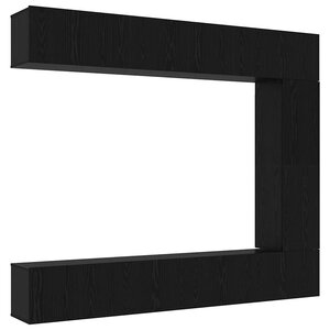 vidaXL Ensemble meuble TV 5 Pièces Chêne noir 100 x 30 x 30 cm