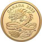 Pièce de monnaie en Or 8 Dollars g 1.58 (1/20 oz) Millésime 2026 LUCKY DRAGON 1/20