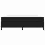 vidaXL Cadre de lit avec matelas Noir 180 x 200 cm tissu