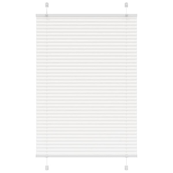 vidaXL Store plissé blanc 100x150 cm largeur du tissu 99 4cm polyester