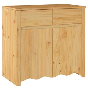 vidaXL Buffet Drammen Chêne 79 x 43 x 75 5 cm Bois de pin massif