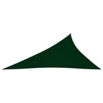 Vidaxl voile de parasol tissu oxford triangulaire 3x4x5 m vert foncé