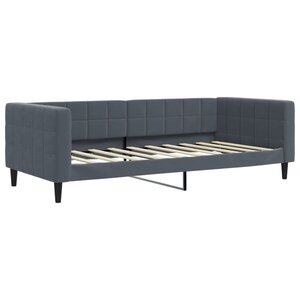 vidaXL Lit de repos gris foncé 90x190 cm velours