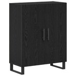 vidaXL Buffet Chêne noir 69 5 x 34 x 90 cm Bois d'ingénierie