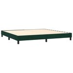 vidaXL Sommier à lattes de lit et matelas Vert foncé 200x200cm Velours
