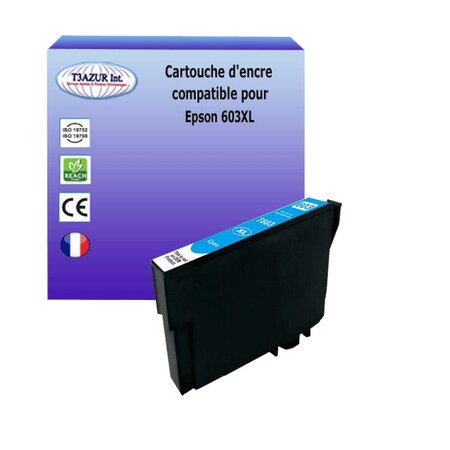 Cartouche compatible avec  epson 603 xl cyan pour epson expression home xp-2100 xp-2105 xp-2150 xp-2155