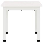 vidaXL Table basse Blanc 40 x 40 x 36 cm Bois de pin massif