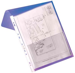 Sachet de 10 pochettes-plan PVC 30/100e soufflet de 20 mm ELBA