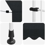 vidaXL Auvent manuel rétractable 300 cm Anthracite