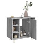 vidaXL Armoire de bain Sonoma gris 60x32x53 5 cm Bois d'ingénierie
