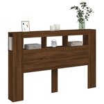 vidaXL Tête de lit à LED chêne marron 160x18 5x103 5cm bois ingénierie