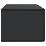 vidaXL Meuble TV mural Noir 98 x 41 x 30 cm Bois d'ingénierie