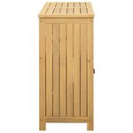 vidaXL Table console de jardin Acacia clair 80 x 35 x 75 cm