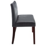 vidaXL Banc 148 5 cm Gris Similicuir daim