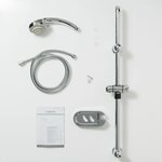 SCHÜTTE Ensemble de barre de douche FRESH chrome