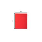 Pack 100 Chemises à bord décalé Forever® 280g Imprimée - 24x32cm - Rouge EXACOMPTA