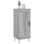 vidaXL Buffet Sonoma gris 34 5x34x90 cm Bois d'ingénierie