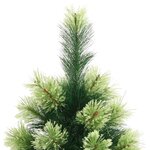 vidaXL Sapin de Noël artificiel à charnières avec support 180 cm