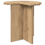 vidaXL Table d'appoint 2 pièces Chêne artisanal Ø 39 x 38 cm
