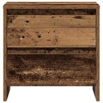 vidaXL Cabinet de chevet avec tiroir Bois ancien 45 x 34 x 44.5 cm