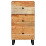 vidaXL Buffet avec 3 tiroirs 40x33 5x75 cm bois massif d'acacia