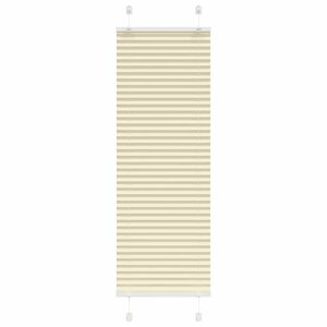 vidaXL Store plissé crème 45x100 cm largeur du tissu 44 4 cm polyester