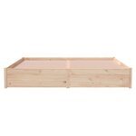 vidaXL Cadre de lit sans matelas bois massif 180x200 cm