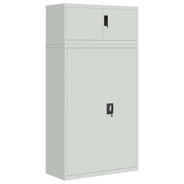 vidaXL Classeur gris clair 90x40x180 cm acier