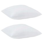 vidaXL Duvet avec coussins Argyle 3 Pièces Blanc 260 x 220 cm Microfibre