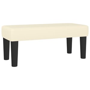 Banc banquette crème 70 x 30 x 30 cm synthétique 02_0010478
