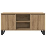 vidaXL Meuble TV Chêne artisanal 104 x 35 x 50 cm Bois d'ingénierie