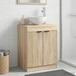 vidaXL Armoire de salle de bain Chêne Sonoma 54 x 41 x 70 cm