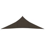 vidaXL Voile d'ombrage 160 g/m² Marron 2 5x2 5x3 5 m PEHD