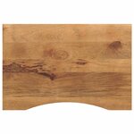 vidaXL Dessus de bureau avec courbe 90x50x2 5 cm manguier massif brut