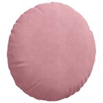 vidaXL Coussins de siège 2 Pièces Rose Ø 40 x 13 cm Velours