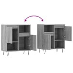 vidaXL Buffet Sonoma gris 60x35x70 cm Bois d'ingénierie