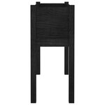 vidaXL Jardinière Noir 70x31x70 cm Bois de pin massif