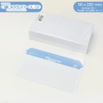 Lot de 100 enveloppes blanches dl - gamme courrier+ (sans fenêtre)