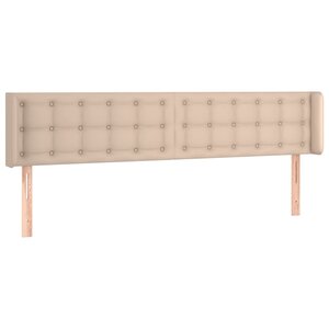 vidaXL Tête de lit avec oreilles Cappuccino 183x16x78/88 cm Similicuir