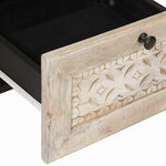 vidaXL Buffet avec tiroir Blanc 33 5 x 40 x 75 cm