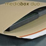 Lot de 500 enveloppes carton media-box duo pour 2 dvd / bluray